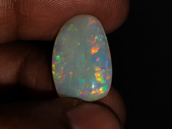 White Opal With Fire - 8.59 Carats