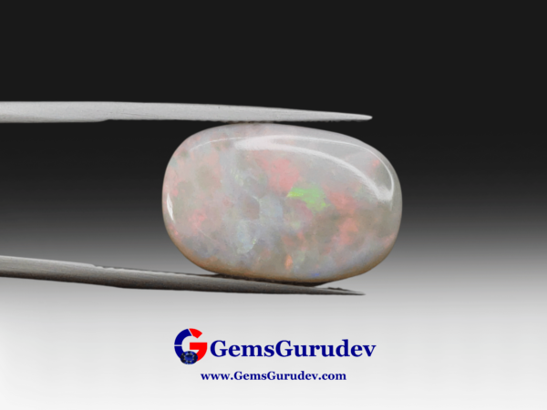 White Opal With Fire - 8.40 Carats
